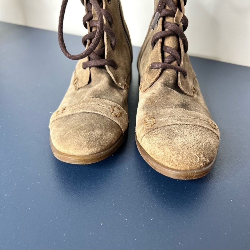 Born Women's Dunay Brown Distressed Suede High Top Lace Up Boot Size 6 Women’s - Picture 9 of 17
